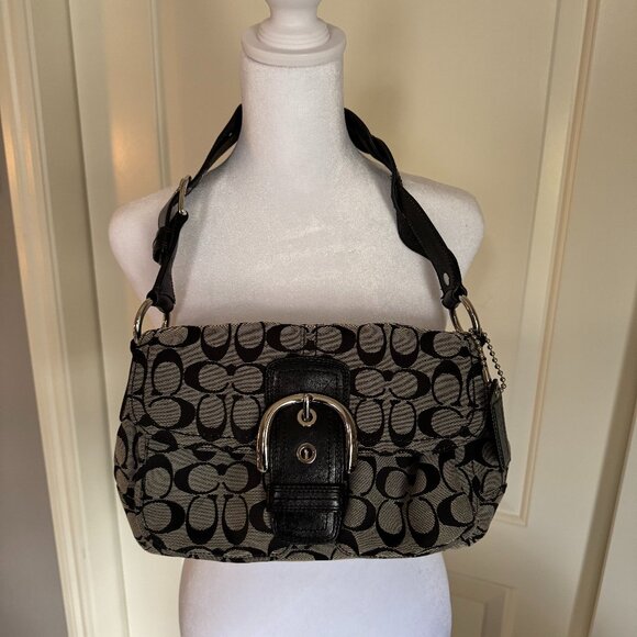 Coach Signature Hobo Bag, Medium Size - Picture 1 of 5